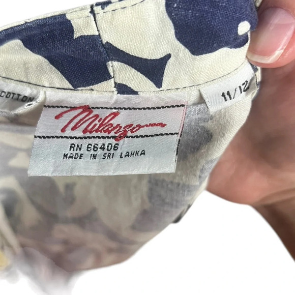 Vintage 80’s Tropical Cotton Dress 11/12 - Picture 6 of 6